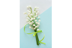 Bouquet of white lily of the valley, a Photo by tilialucida
