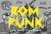 ROMPUNK FONT, a Sans Serif Font by Monoor_std (Thumbnail 1 of 6)
