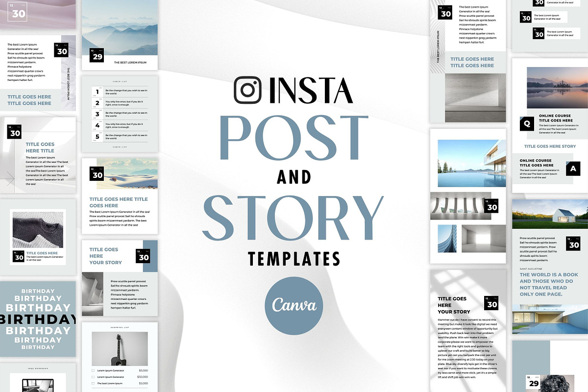 Instagram Template Post Story Zen, a Social Media Template by Keikoya (Photo 1 of 13)