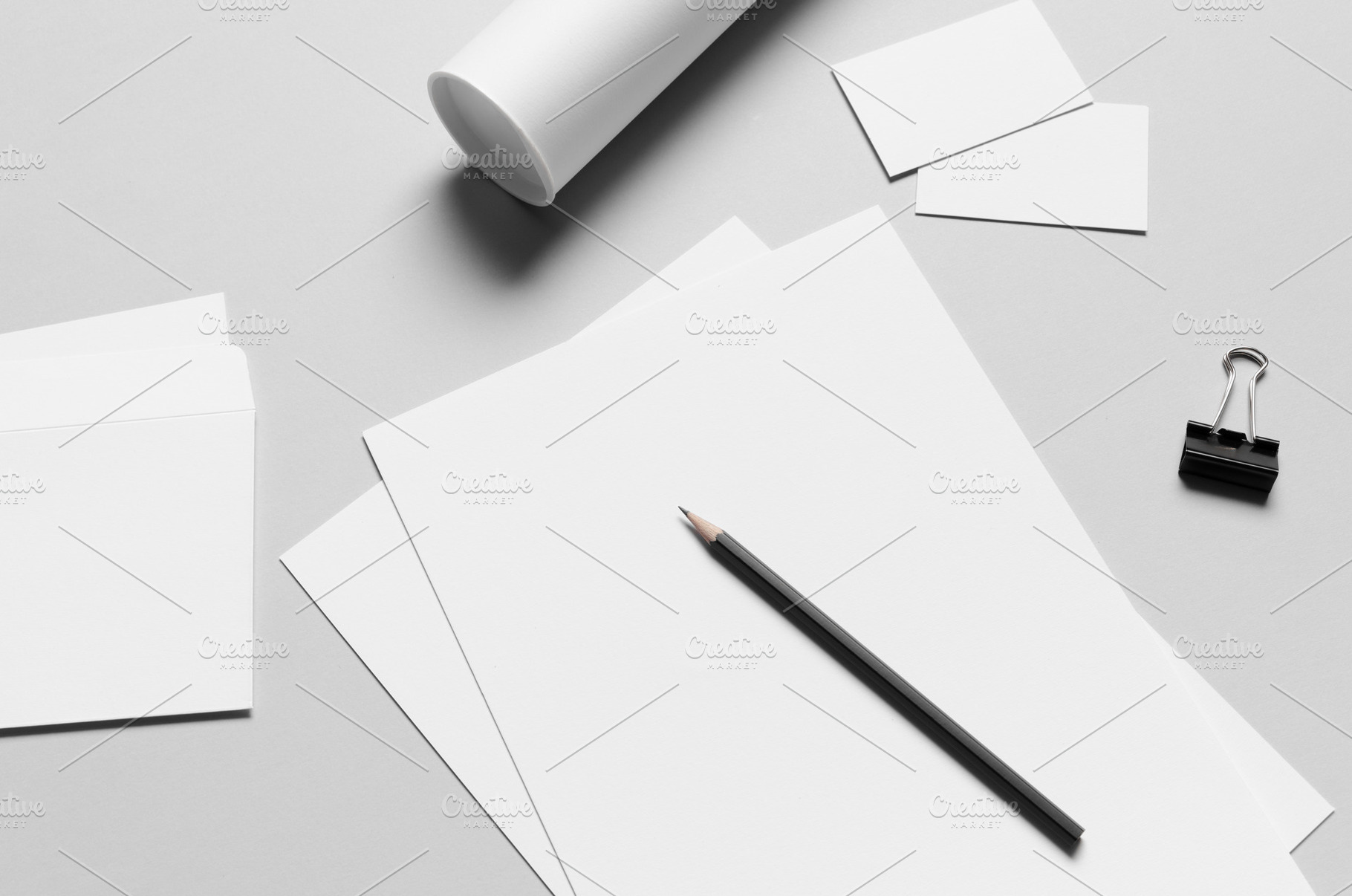 Branding stationery mockup JPEG, an Abstract Photo by Shablon