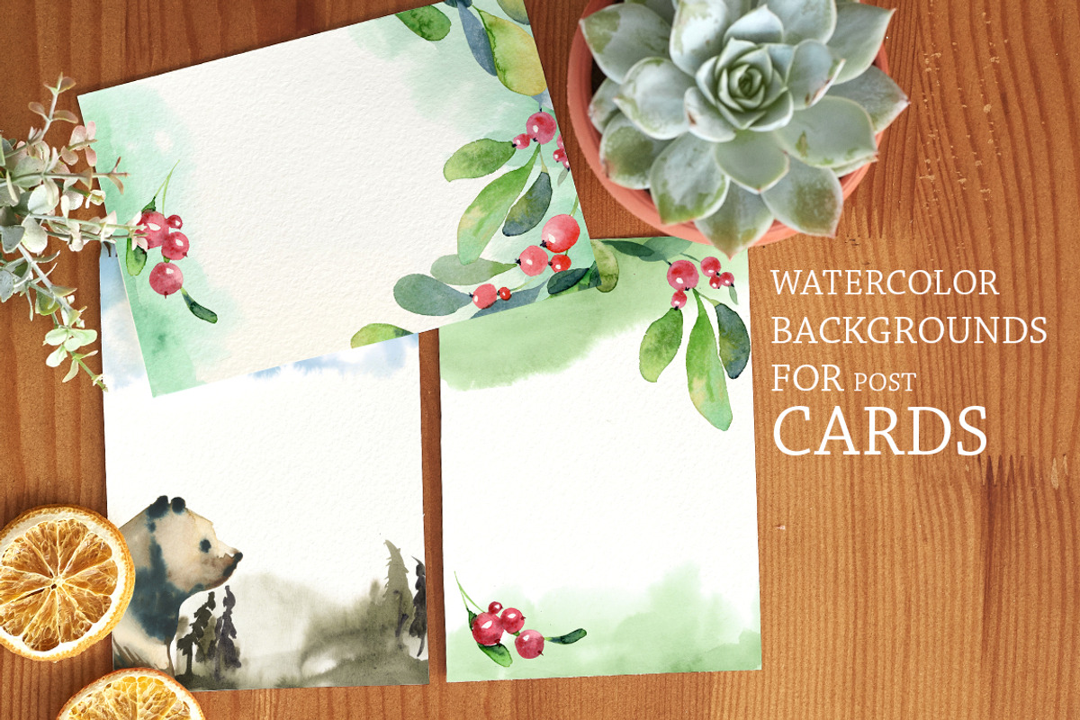 Watercolor branches and berries, an Illustration by katyabuslaeva (Photo 6 of 8)