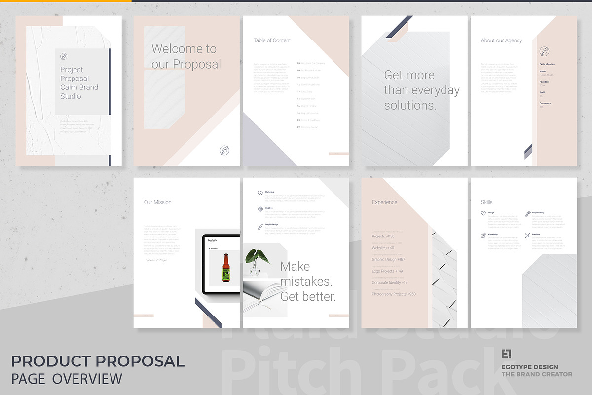Calm Proposal, a Brochure Template by Egotype (Photo 3 of 25)