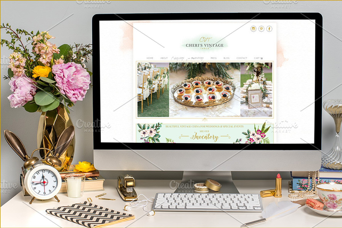 iMac Styled Desktop Mockup #18, a Mac Mockup by MMStyledStock (Photo 2 of 2)