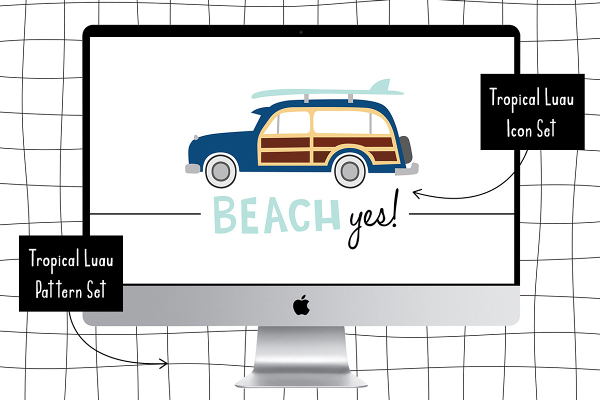 Tropical Luau Digital Illustrations, an Icon by On the Mark Designs (Photo 7 of 7)