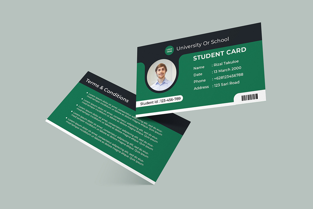 Student Card Template Vol 05, a Card Template by takuloerizal (Photo 1 of 3)