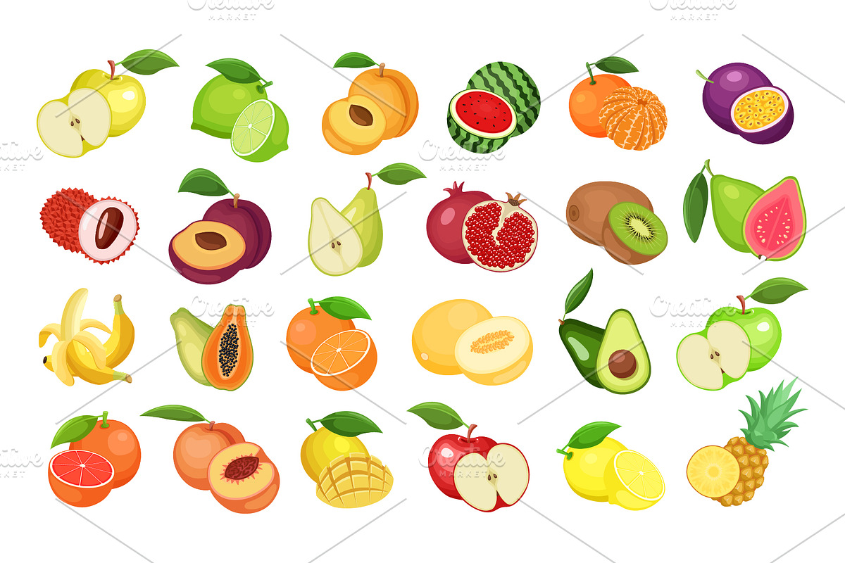 Fruit Collection, a Food Illustration by Naiadin (Photo 2 of 7)