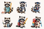 Back to School Raccoon Clipart, a Seasonal Illustration by Designworld (Thumbnail 5 of 11)