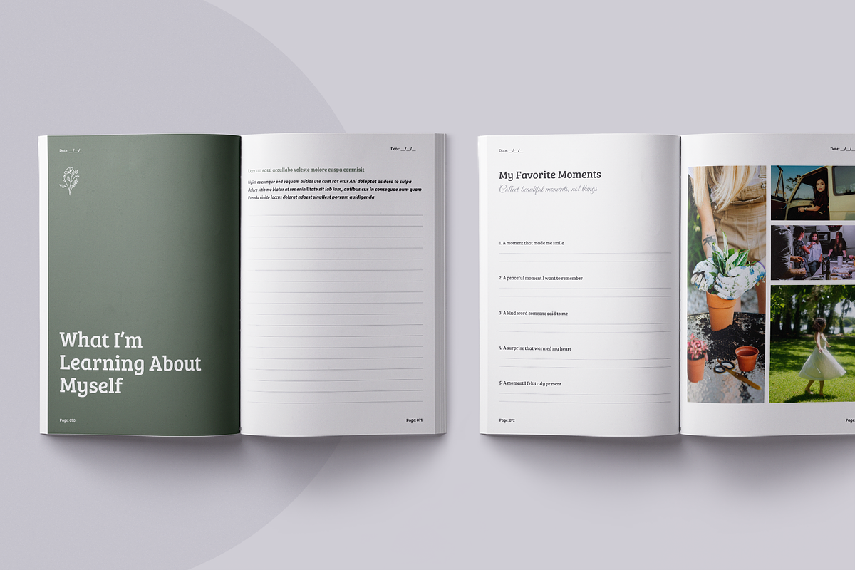 Wellness Journal | Canva, a Brochure Template by ArtisticLand (Photo 12 of 15)