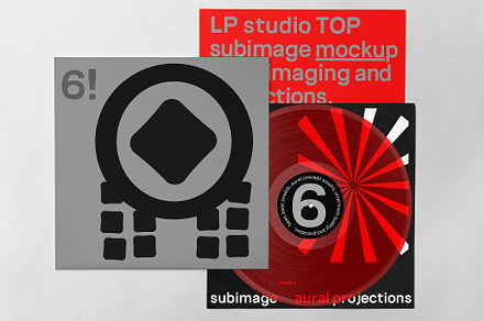 Vinyl Record Mockup Top