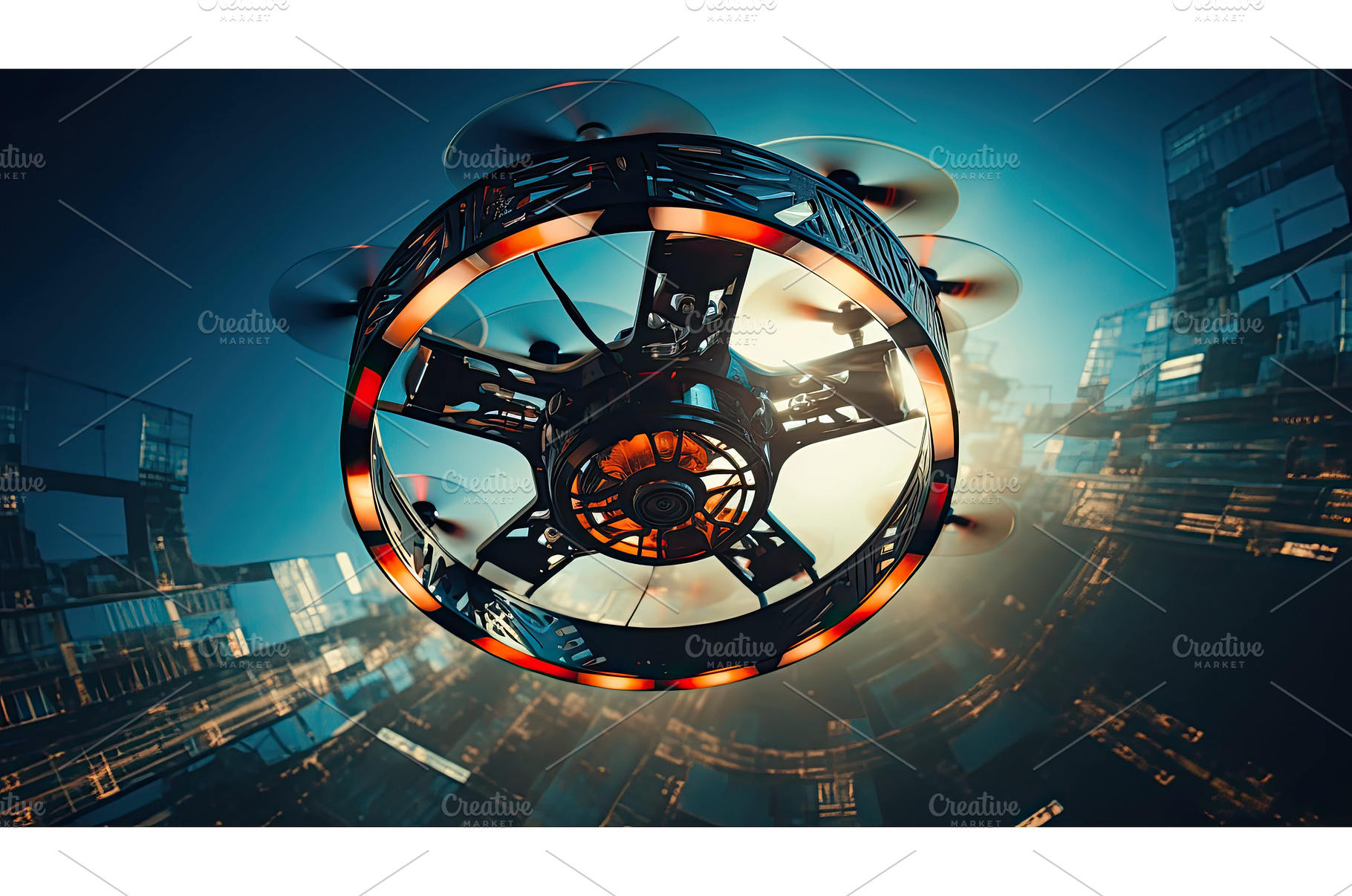 aerial technology circles ai, a Technology Photo by pikepicture