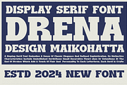 Drena - Display Serif Font, a Serif Font by MaikoHatta (Thumbnail 6 of 7)