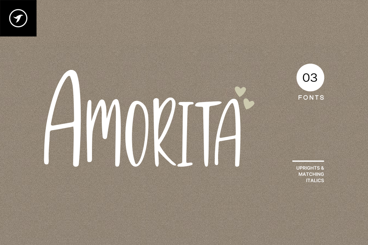 Amorita - Lovely Script with Doodles, a Handwritten Font by Designova® (Photo 1 of 9)