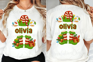 Crochet Personalized Christmas Elf P, an Illustration by OK Design