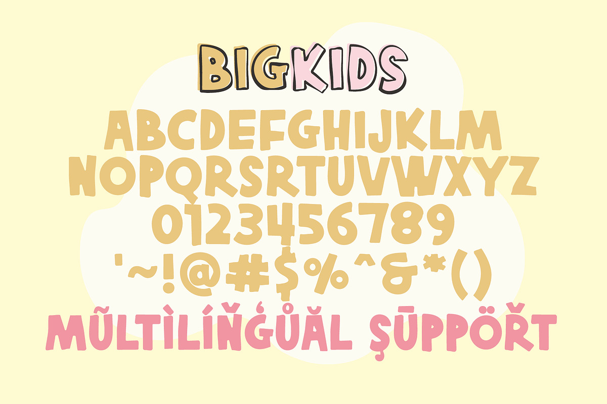 Big Kids | AllCaps Outline Ugly Font, a Sans Serif Font by Airotype (Photo 10 of 12)