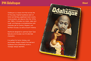 Odalisque Psychedelic Nouveau Font, a Sans Serif Font by Paper Moon Graphic Supply (Thumbnail 2 of 6)