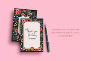 Note Cards - Floral Pattern Template, an Invitation Template by Werlang Paper (Thumbnail 5 of 6)
