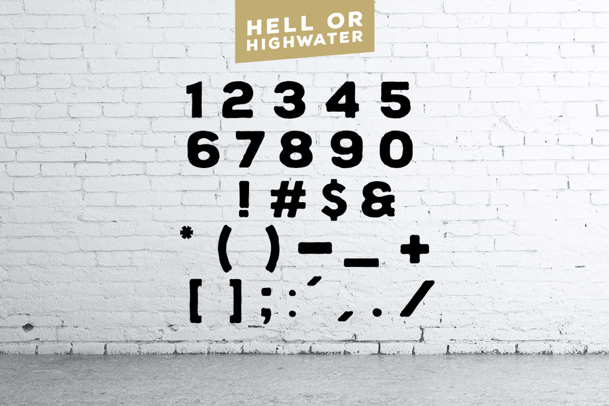 Hell or Highwater - Sans Serif Font preview 6