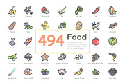 Food Vector Icons, an Icon by BomSymbols (Thumbnail 1 of 5)
