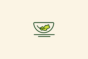 salad food logo vector design