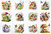 Spring bird house clipart, an Illustration by RobertsArt (Thumbnail 6 of 7)