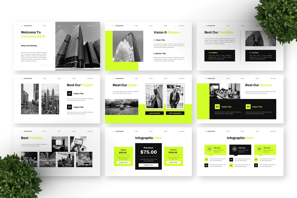 Company Deck - Business Powerpoint preview 6