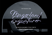 Magerland Handwritten Signature Font, a Script Font by Naufal Labs (Thumbnail 1 of 13)