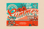 Summer 1987 Hand Drawn Illustration, an Object Illustration by Naturaworks Creative (Thumbnail 1 of 7)