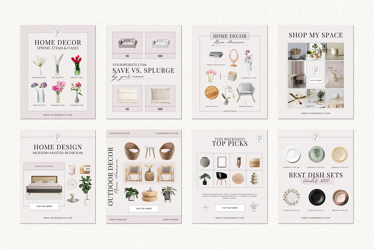 Home Decor LTK Canva Template, a Social Media Template by Deb Creative Studio (Photo 5 of 9)