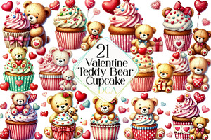Valentine's Day Teddy Bear, an Illustration by DreamCafeArt