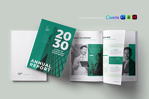 Corporate Annual Report Layout, a Brochure Template by Designsoul14