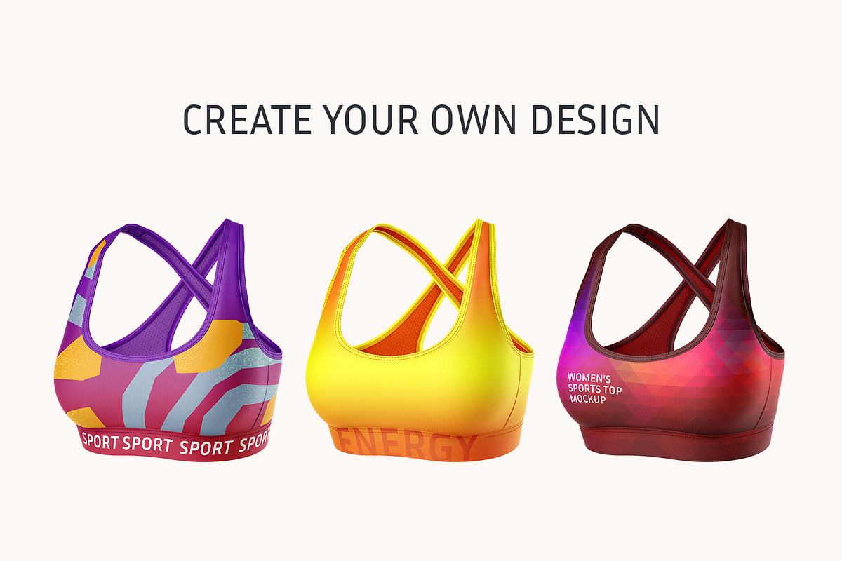 Women's Sport Tank Top mockup set, a Shirt Mockup by ShooShooShop (Photo 6 of 6)