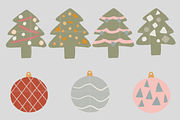 Christmas Clipart Illustration, a Seasonal Illustration by tchastudio (Thumbnail 2 of 7)