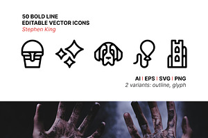 50 Stephen King Icons