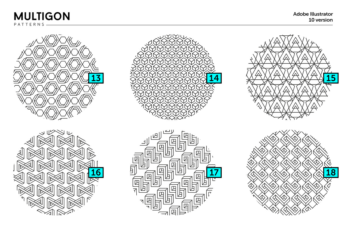 Seamless Geometric Vector Patterns