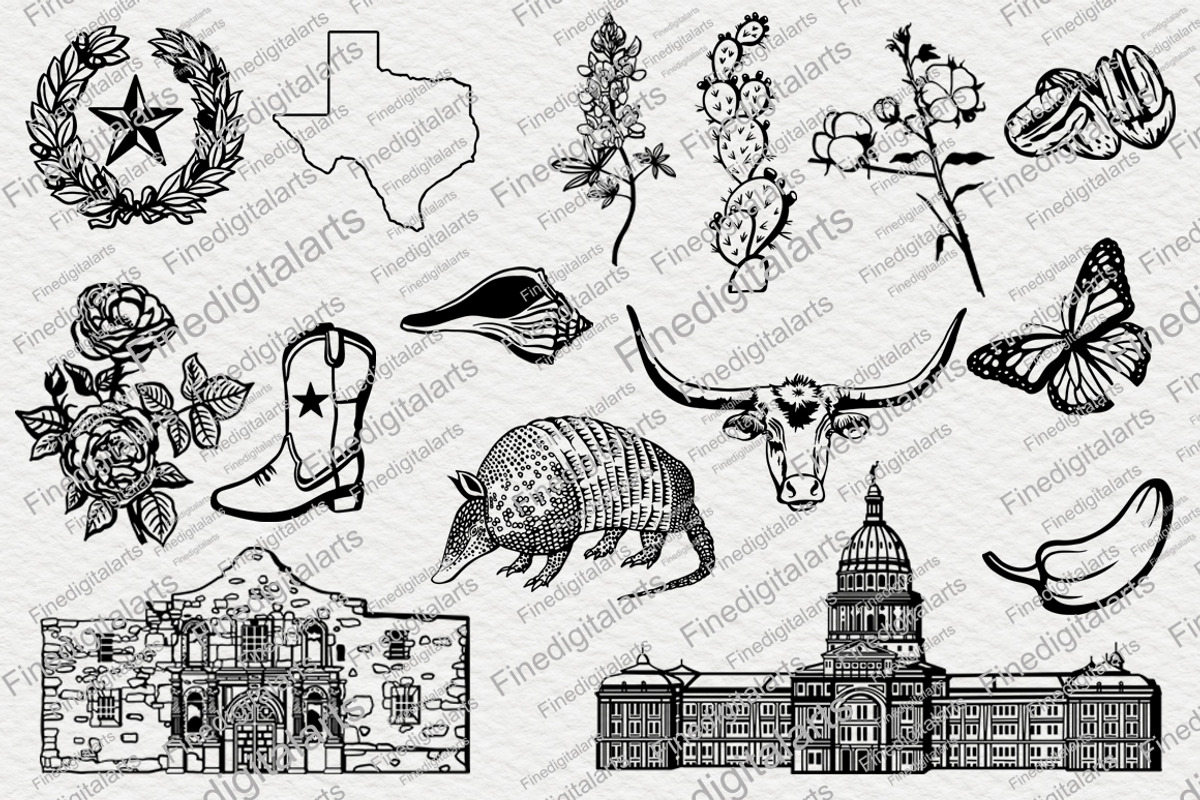 Texas vector clipart, an Object Graphic by FITALARTSNEDIGI (Photo 2 of 6)