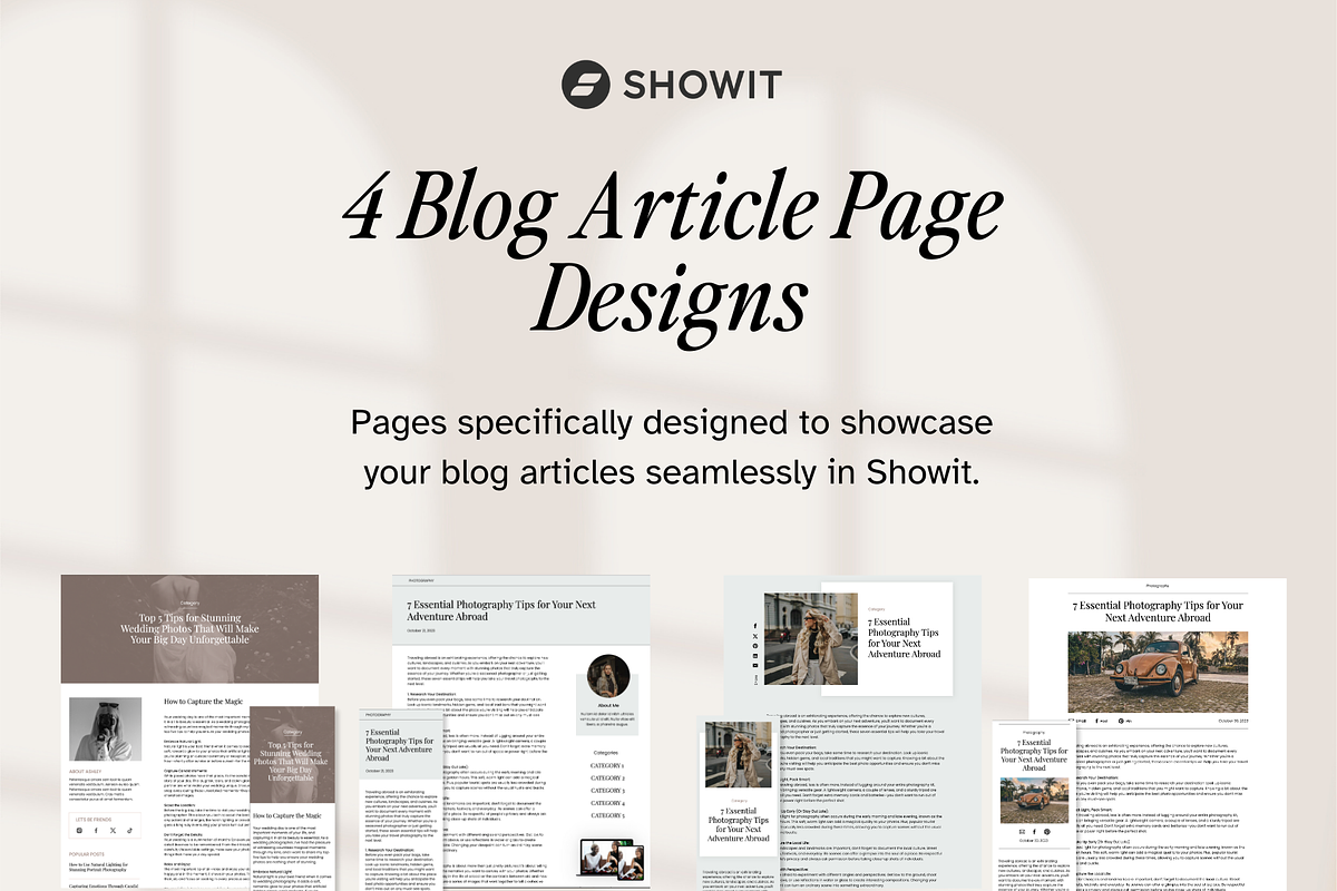 21 Showit Blog Add-On Canvases, a Websites & App Template by Amanda Pena Design (Photo 4 of 13)