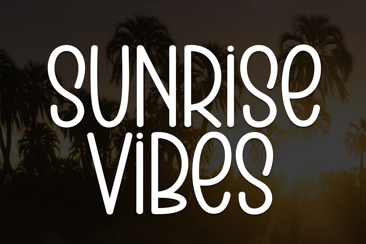 Sunrise Vibes | Script Font, a Script Font by Scratchones (Photo 1 of 8)