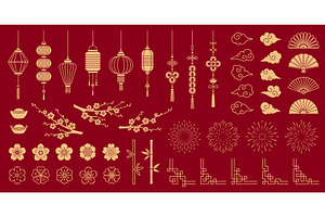Asian Lunar New Year design, a Seasonal Illustration by Buch&Bee