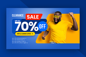 Fashion Sale Hero Header Template