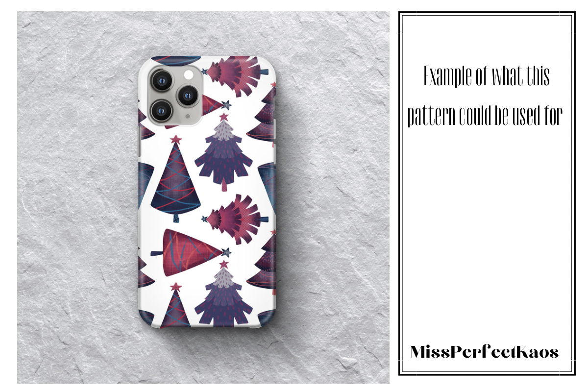 Christmas Tree- Repeat Pattern, a Pattern Graphic by MissPerfectKaos (Photo 3 of 4)