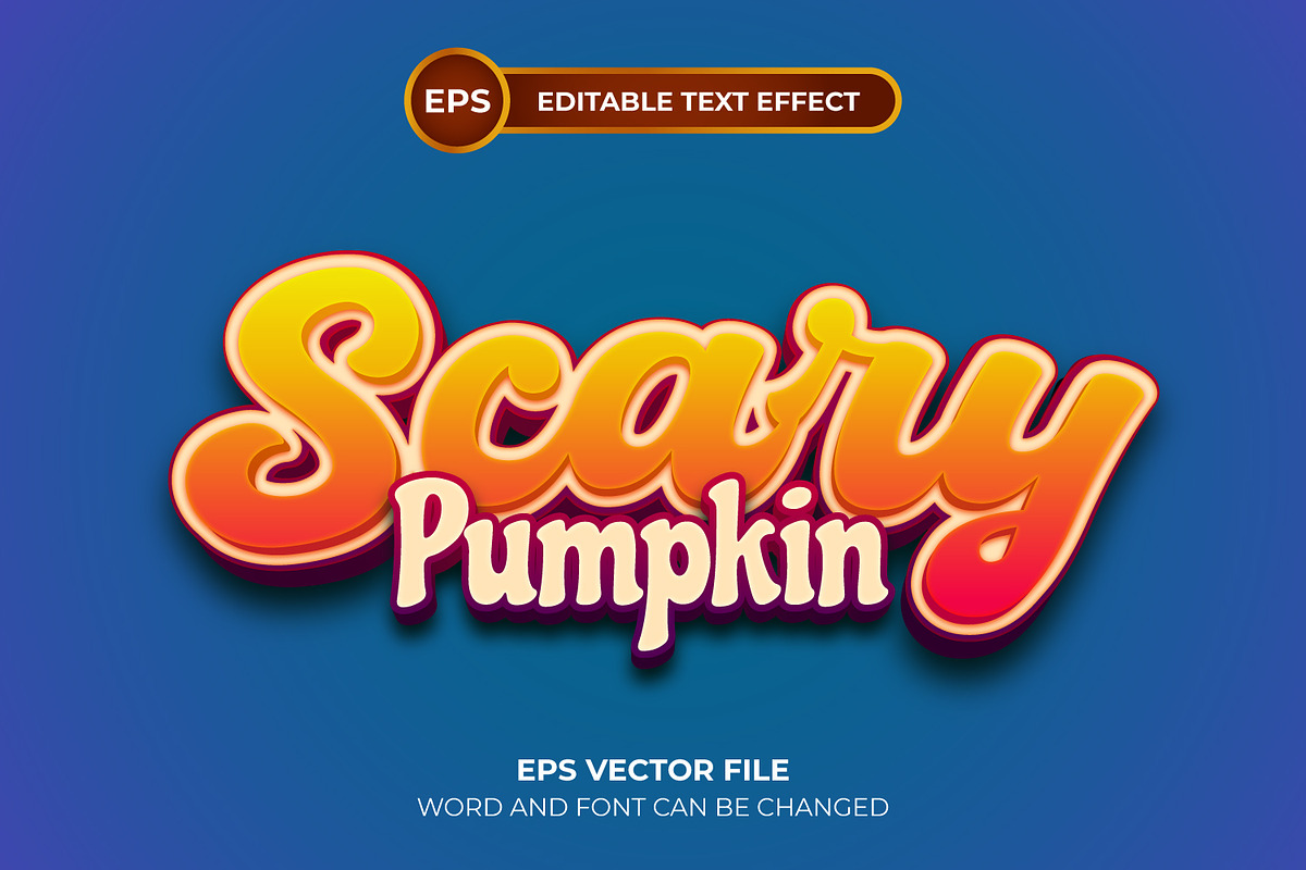 Scary pumpkin text effect, a Layer Style Add-On by Semu Creative