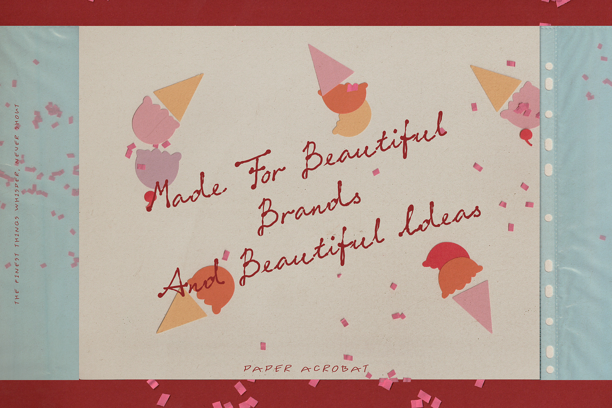 Paper Acrobat – Handwritten Font, a Handwritten Font by nadispasibenko (Photo 8 of 11)