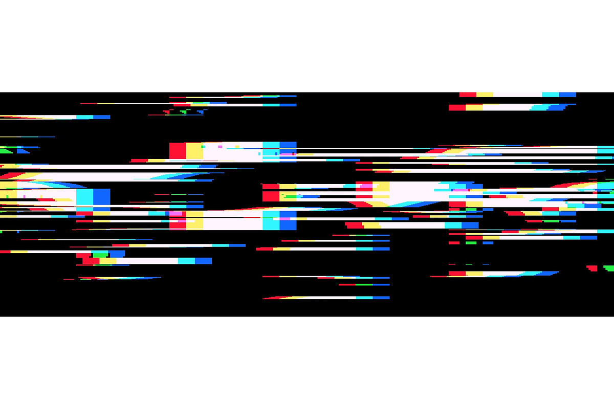 Pixelated tv noise with glitch, a Technology Illustration by RDShop (Photo 1 of 3)