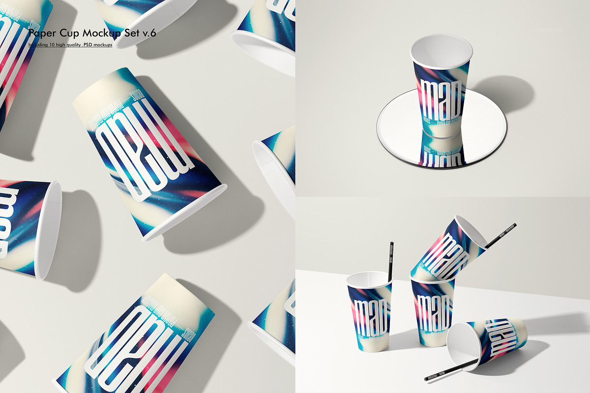 Paper Cup Mockup Bundle, a Cups & Container Mockup by creatsy5 (Photo 23 of 36)