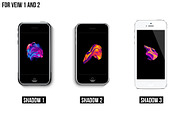 All iPhone Flat Vector MockUp, an iPhone Mockup by Alex_Yanko (Thumbnail 4 of 8)