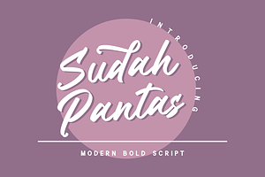 Sudah Pantas - Script Font