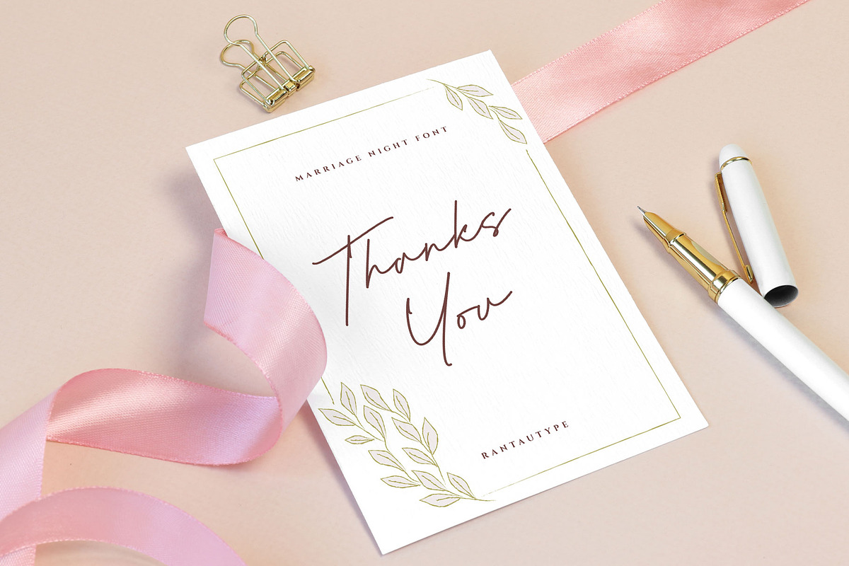 Marriage Night Signature Font, a Handwritten Font by RantautypeStudio (Photo 15 of 15)