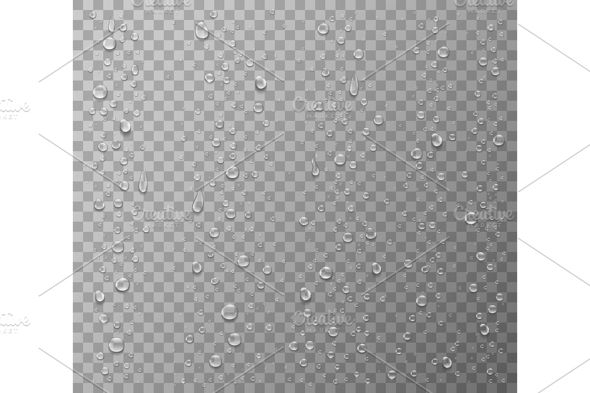 Collection of water droplets, a Decorative Illustration by Yayasya (Photo 1 of 3)
