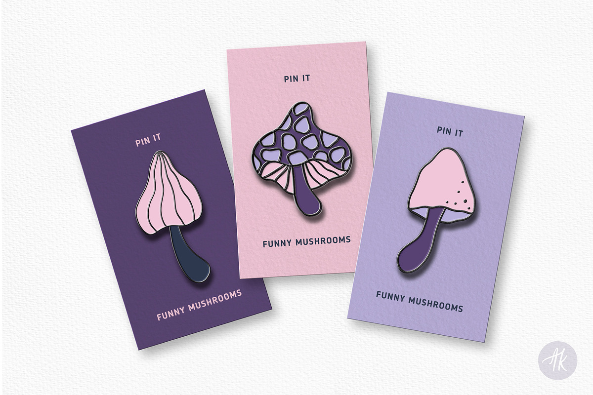 Mystical Mushrooms Clipart Set, an Object Graphic by Alena Koval (Photo 5 of 16)