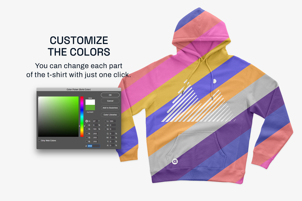 IND5000 Heavyweight Hoodie Mockups, a Hoody Mockup by GraphicHero (Photo 5 of 9)